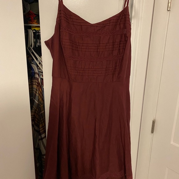 maroon sundress